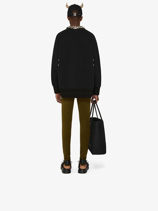 GIVENCHY OVERSIZED SWEATSHIRT WITH METALLIC DETAILS - 3