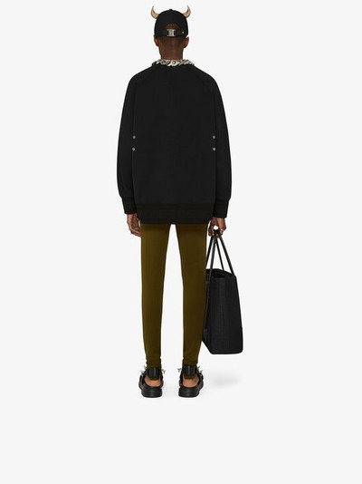 Givenchy GIVENCHY OVERSIZED SWEATSHIRT WITH METALLIC DETAILS outlook