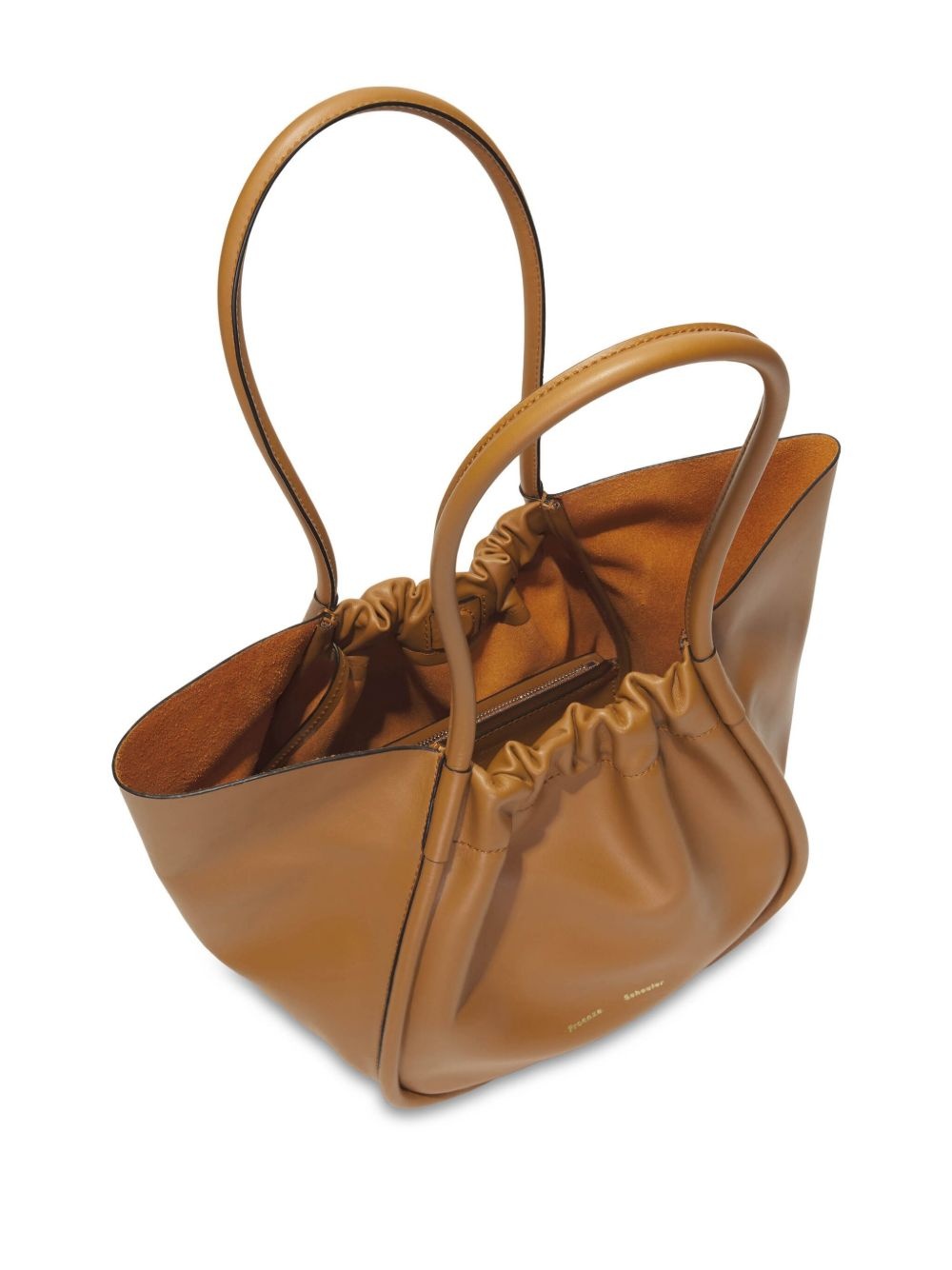 large ruched tote bag - 4