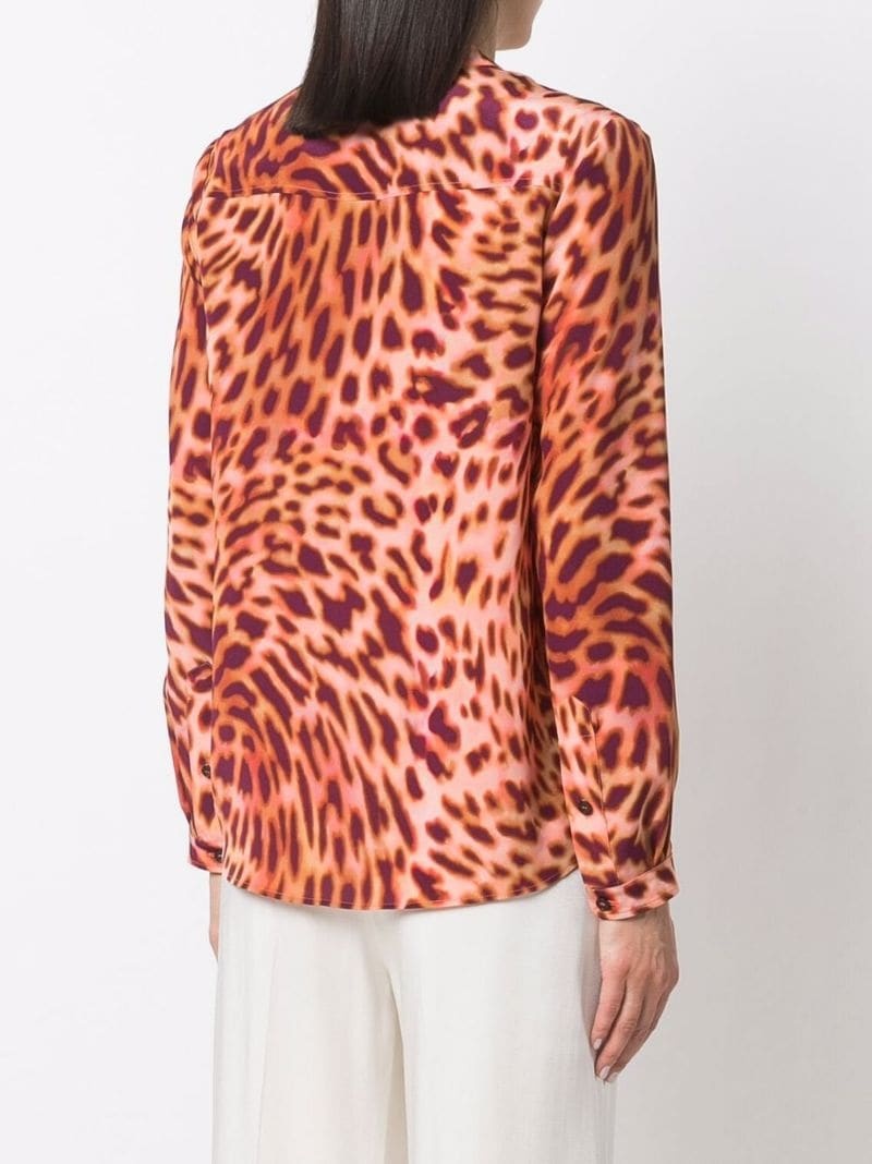 leopard-print silk shirt - 7