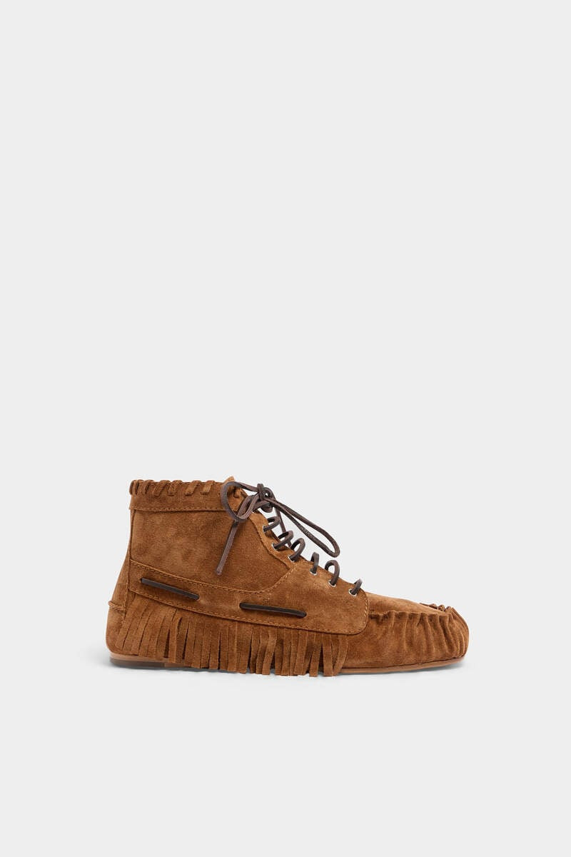 BRAIDS & BEADS LACE-UP ANKLE BOOTS 1