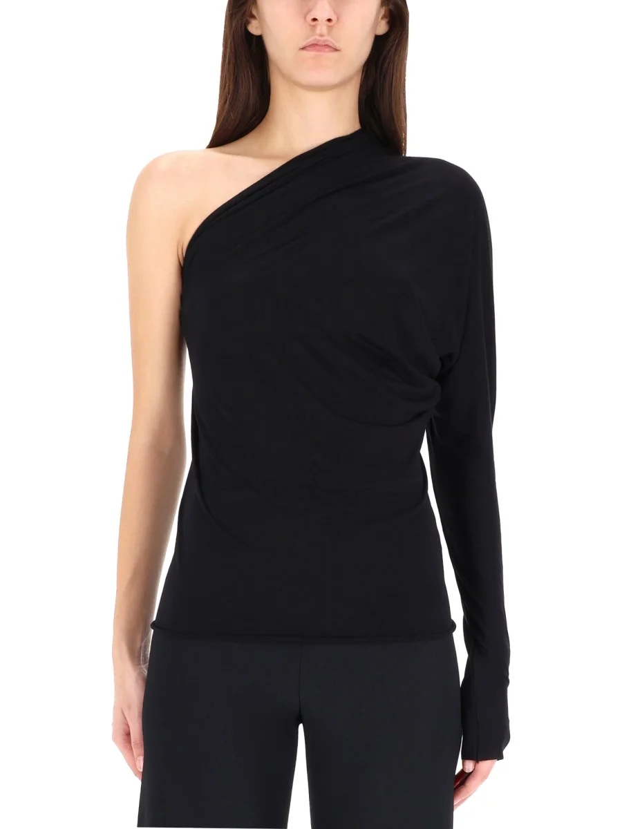 DIANA TOP WITH ASYMMETRICAL NECKLINE - 1