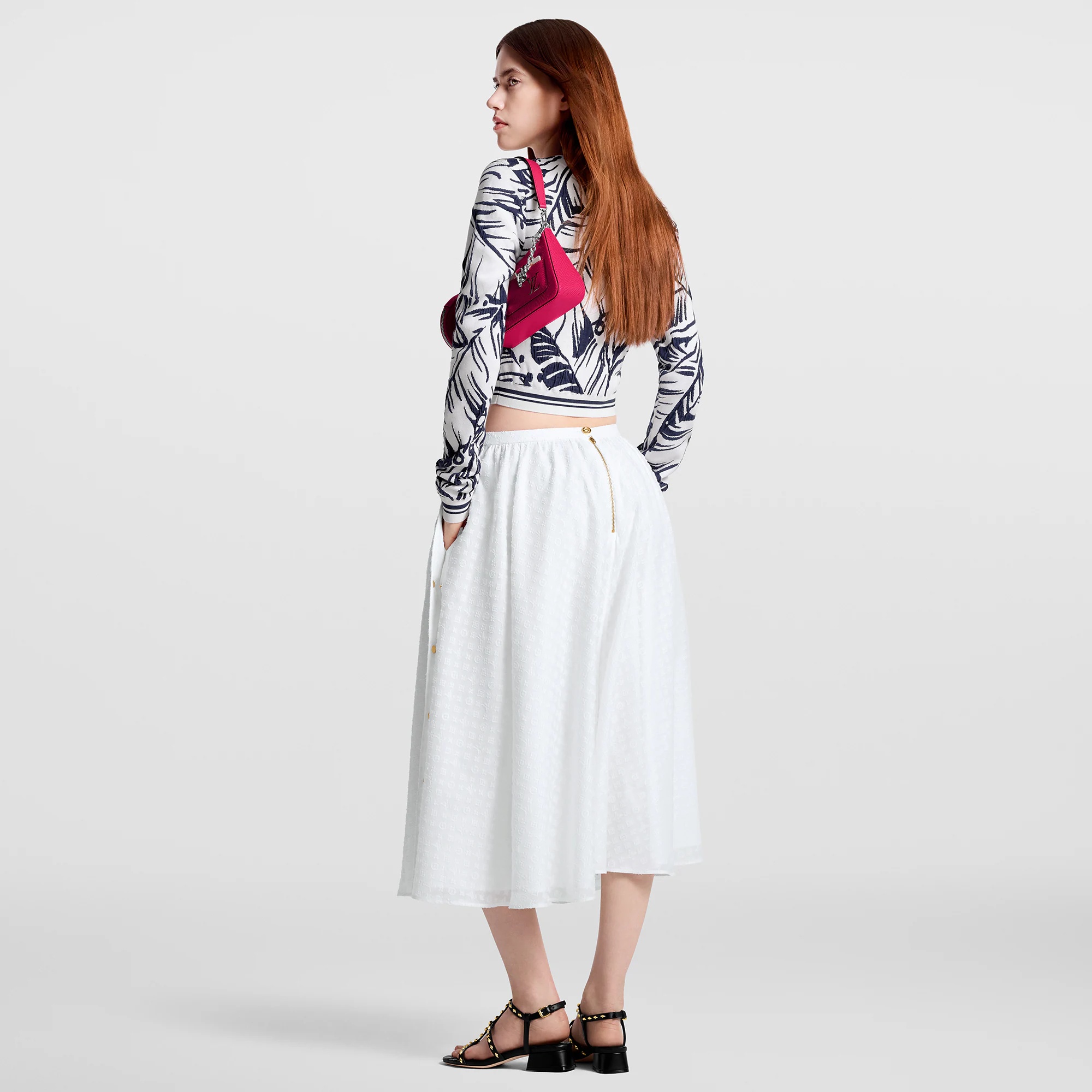 Monogram Fil Coupé Midi Skirt - 3