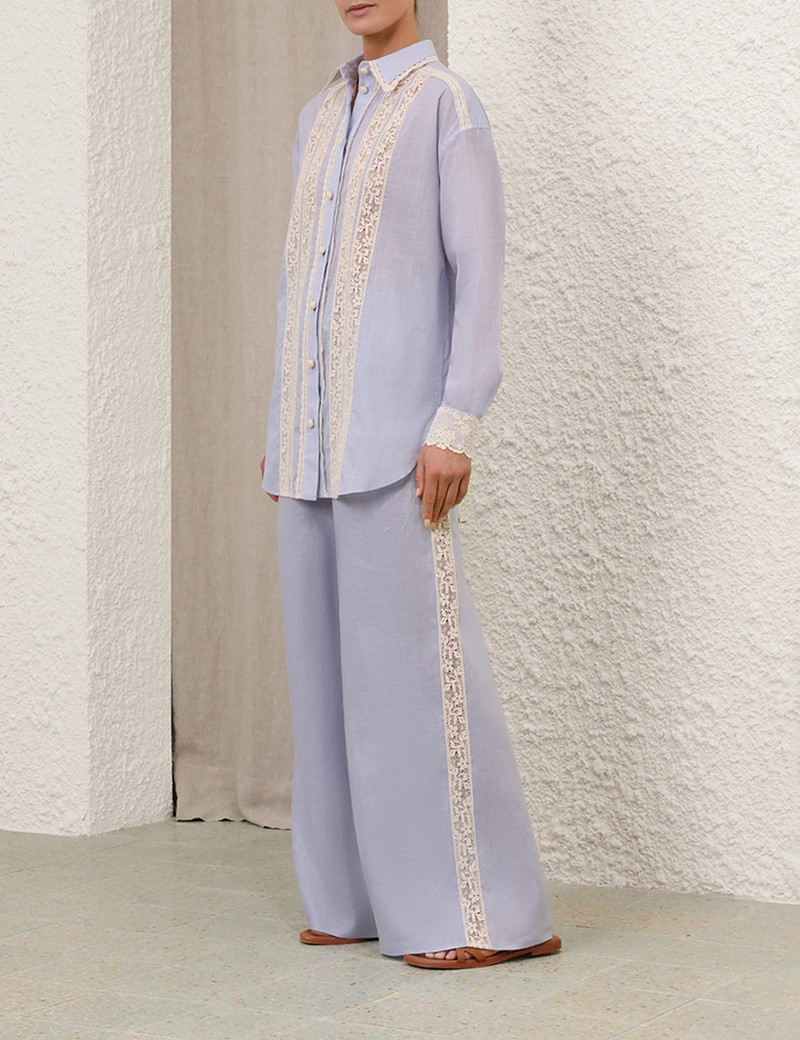 EVERLEY LACE TRIM PANT 3