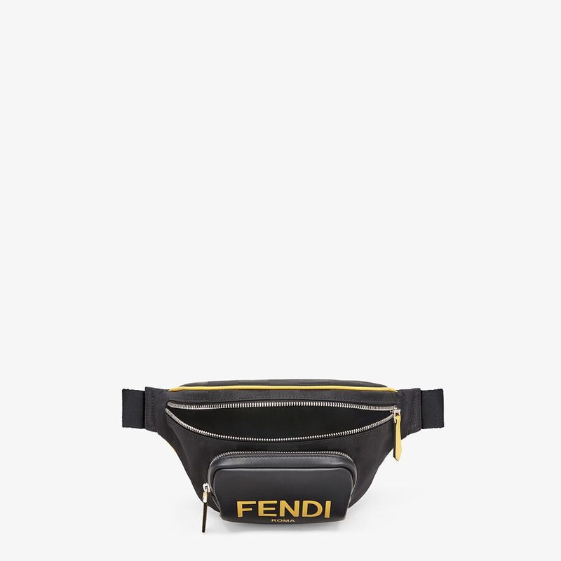 Black nylon belt bag 10