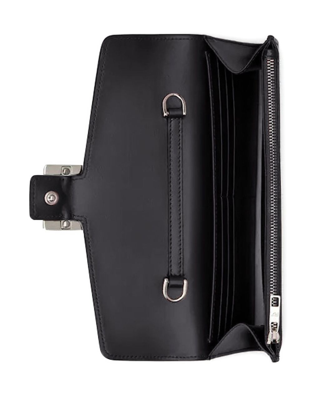buckle-fastening leather wallet - 4