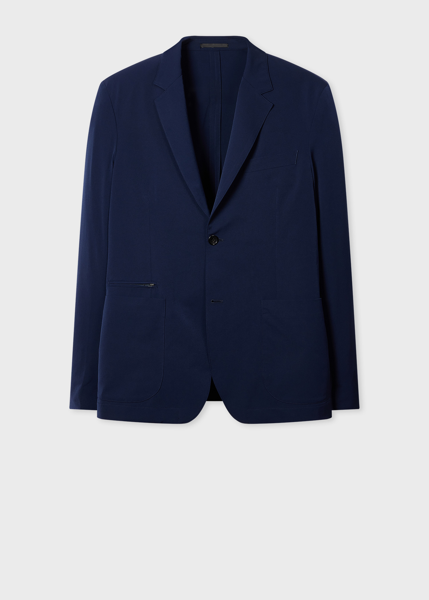 Navy Stretch Lightweight Blazer - 1