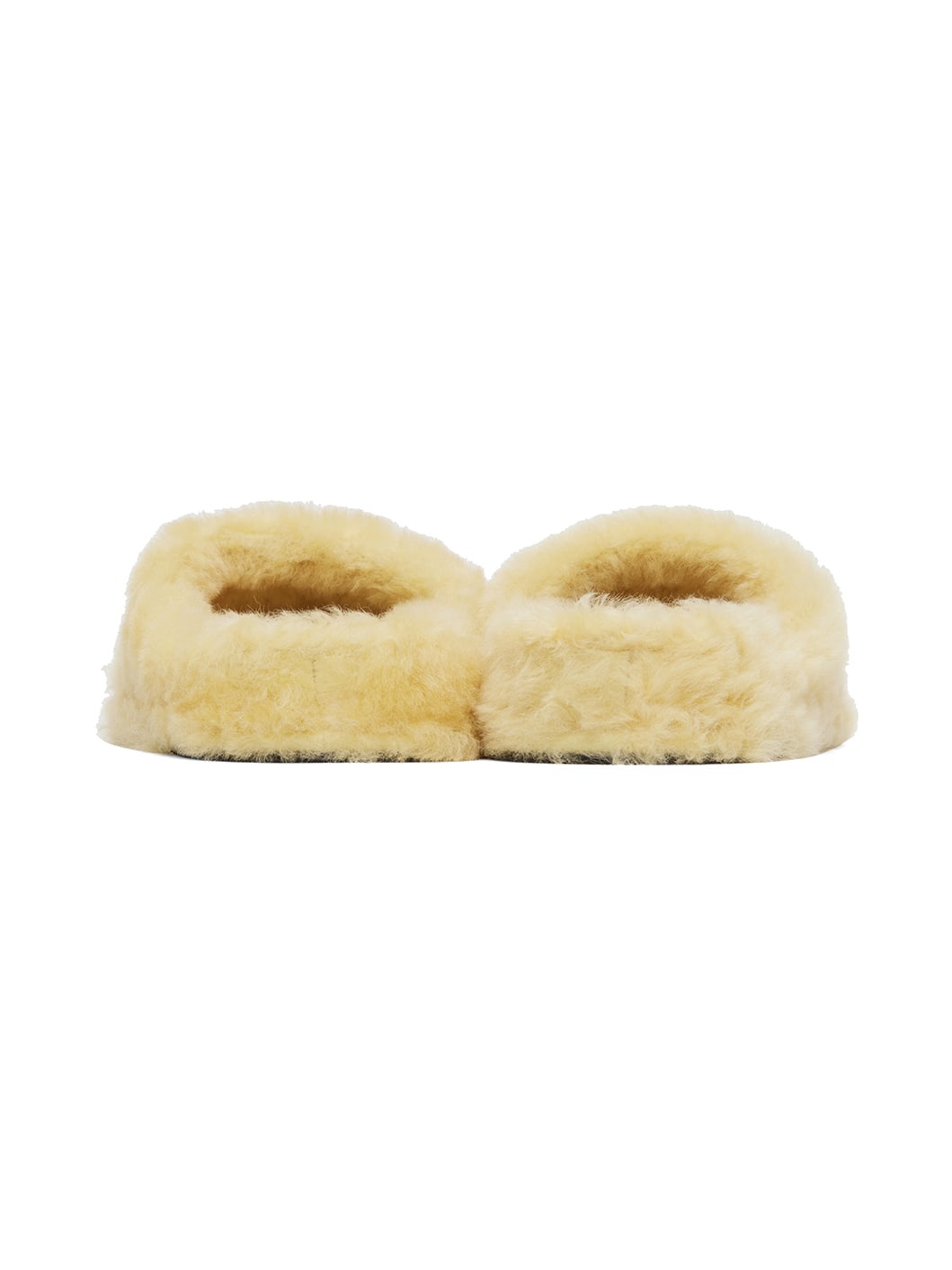 Off-White Shearling Slippers - 2