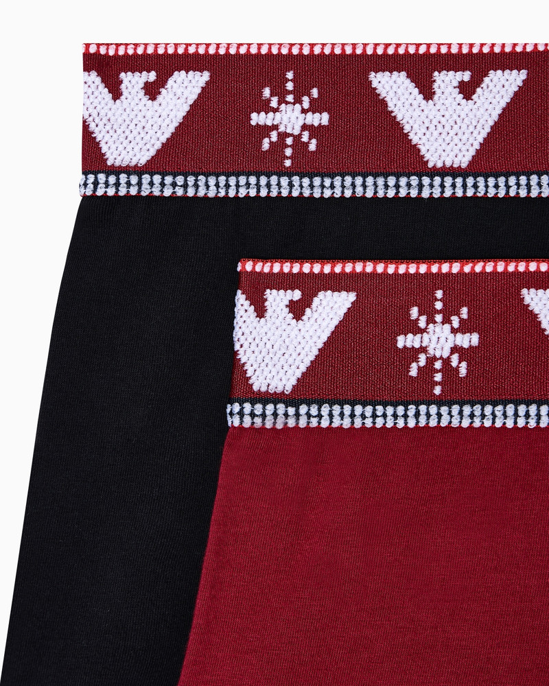 EMPORIO ARMANI TWO-PACK OF HOLIDAYS JACQUARD JERSEY BOXER BRIEFS outlook