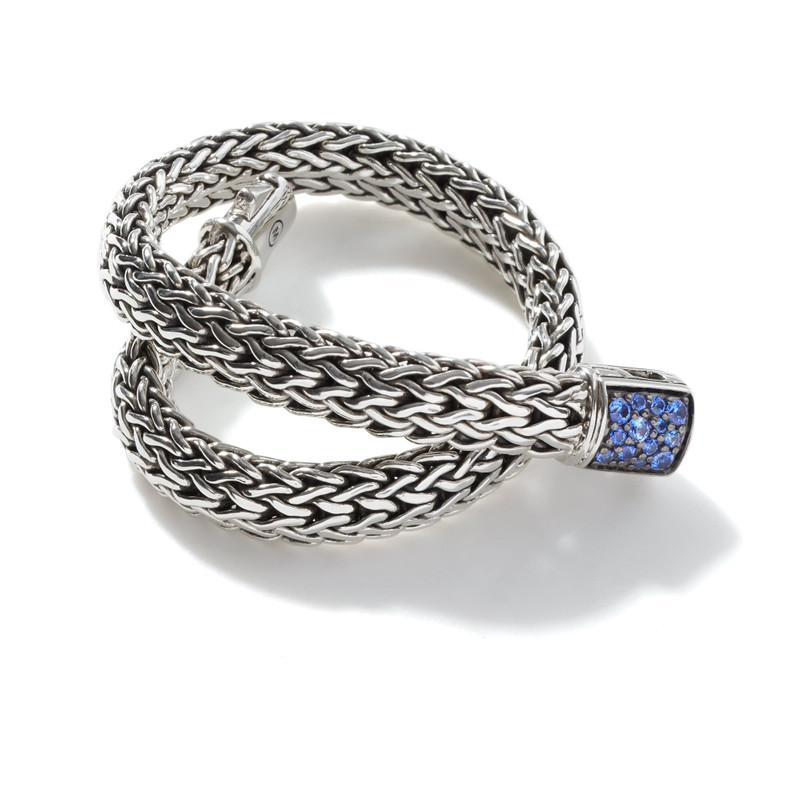 Icon Bracelet, Reversible, Sterling Silver, Gemstones, 6.5MM 3