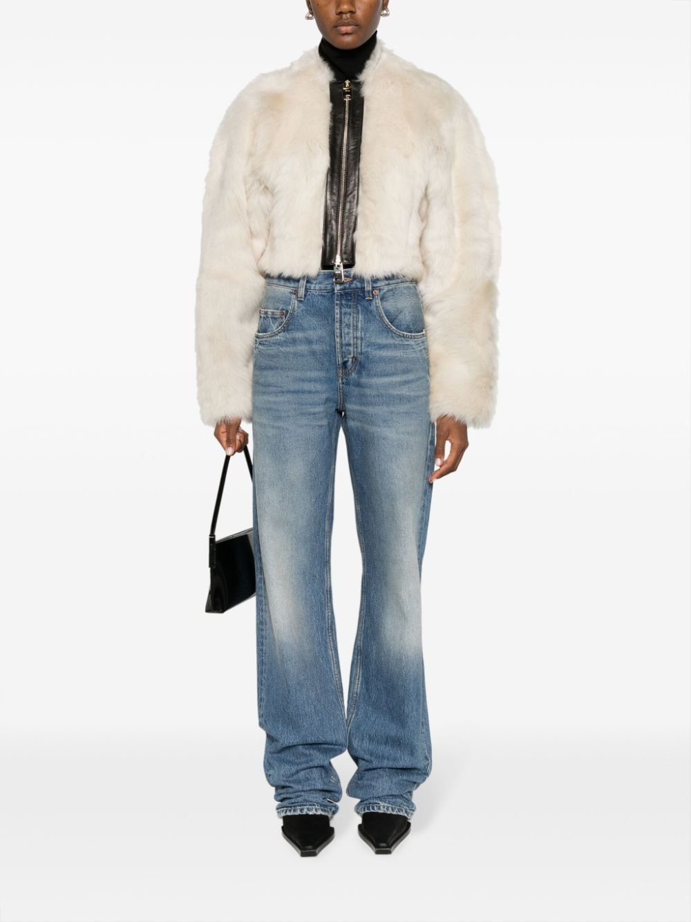 high-waist wide-leg jeans - 2