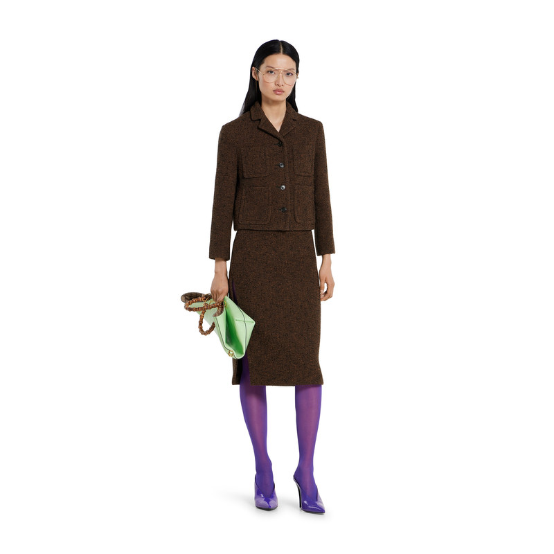 GUCCI Seeded wool jacket outlook