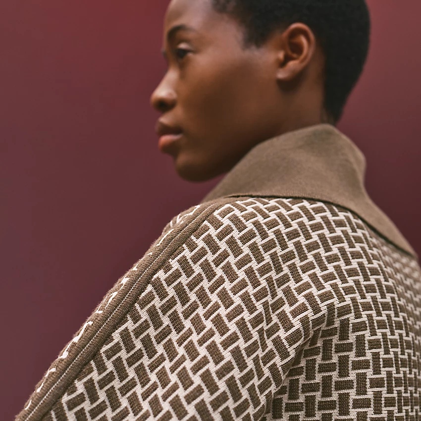 "Mosaique" knitted zip jacket - 4