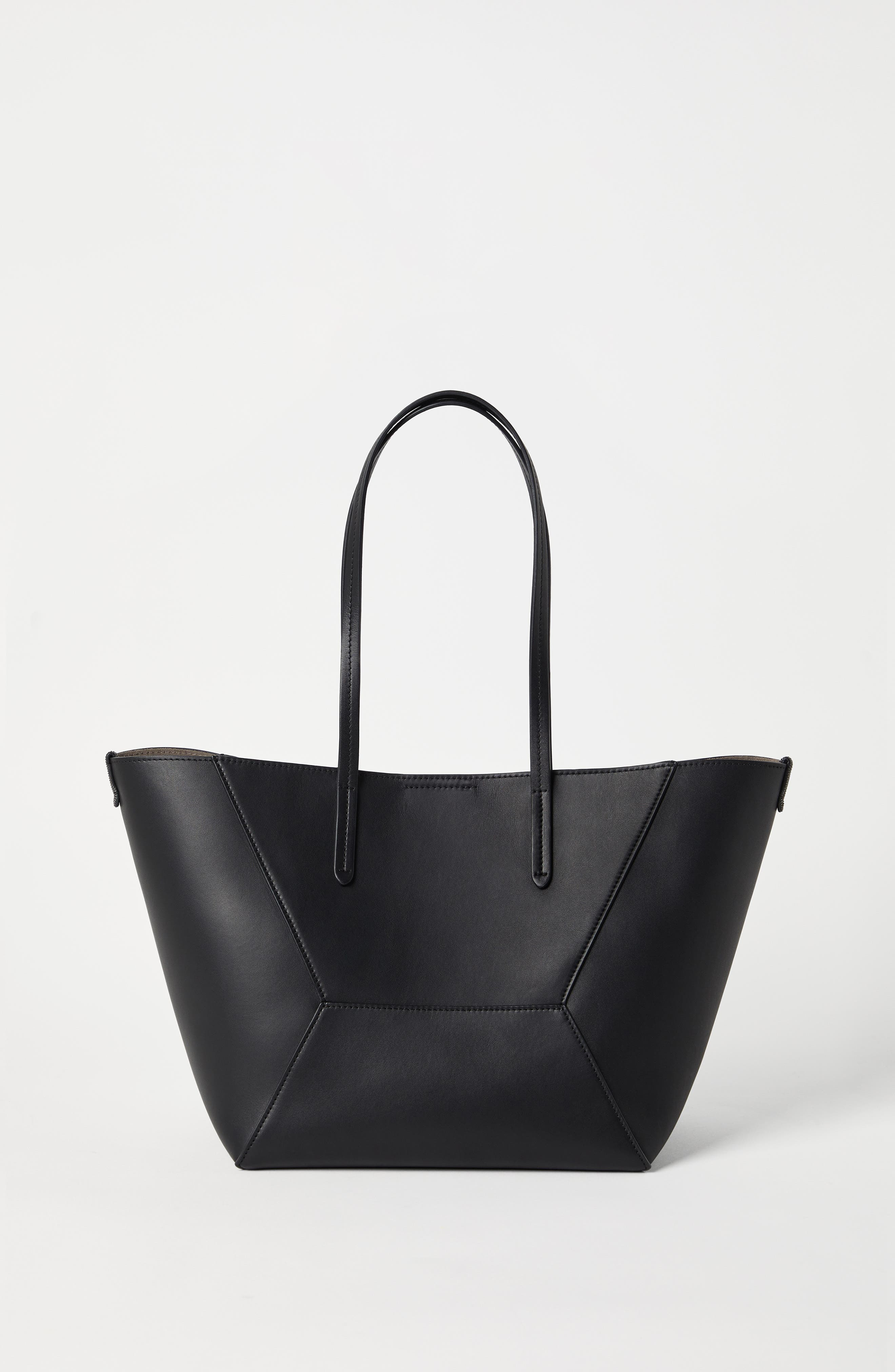 Brunello Cucinelli Calfskin small BC Duo bag in Black at Nordstrom - 3