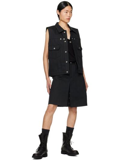 TAKAHIROMIYASHITA TheSoloist. Black Six-Pocket Denim Skirt outlook