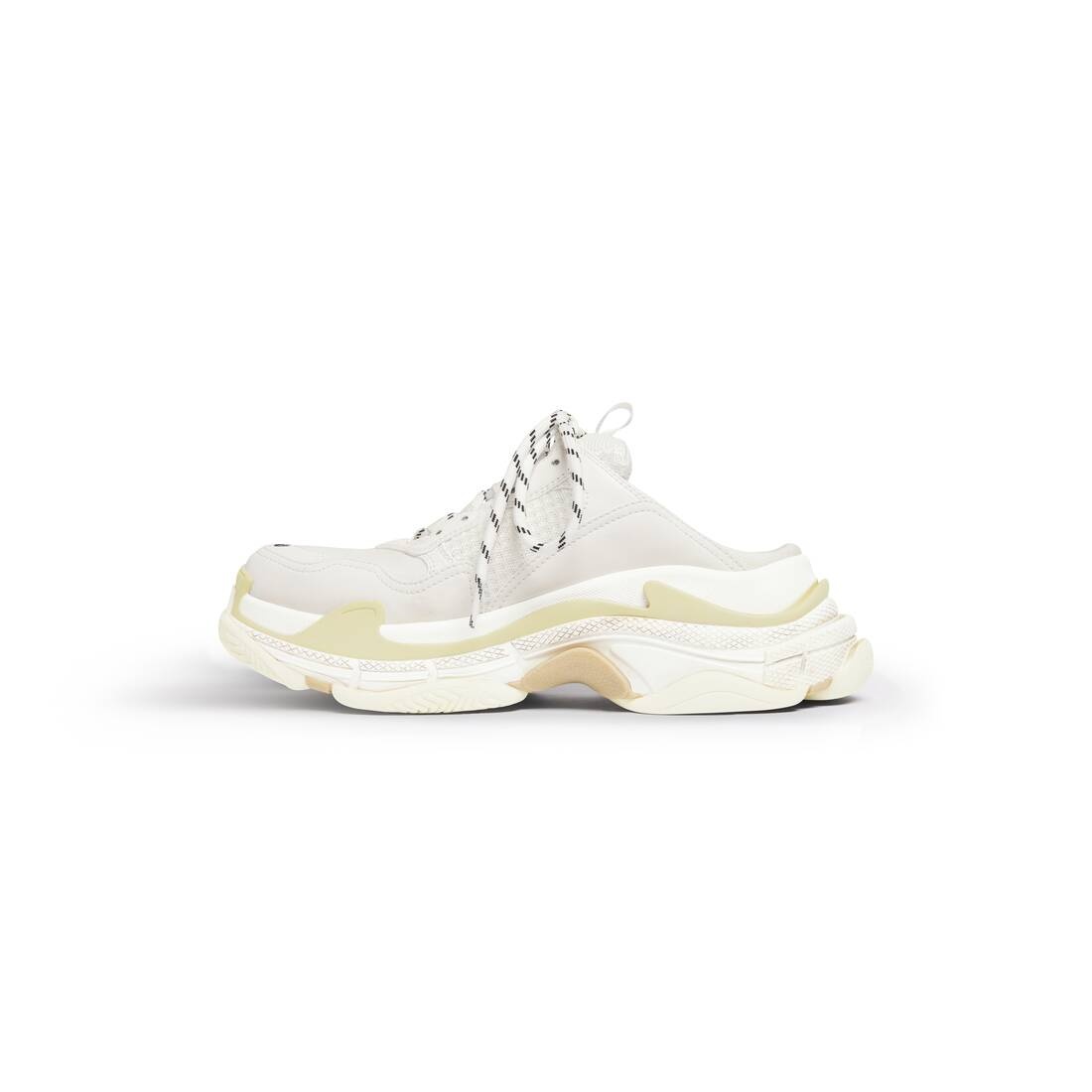 Women's Triple S Mule in White - 4