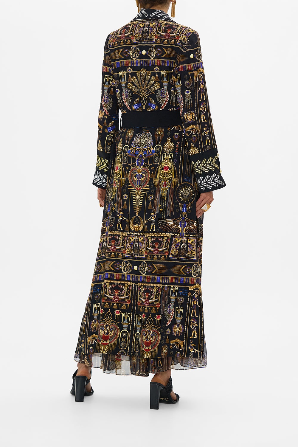 CUFFED SHORT SIDE SPLIT COAT - 3