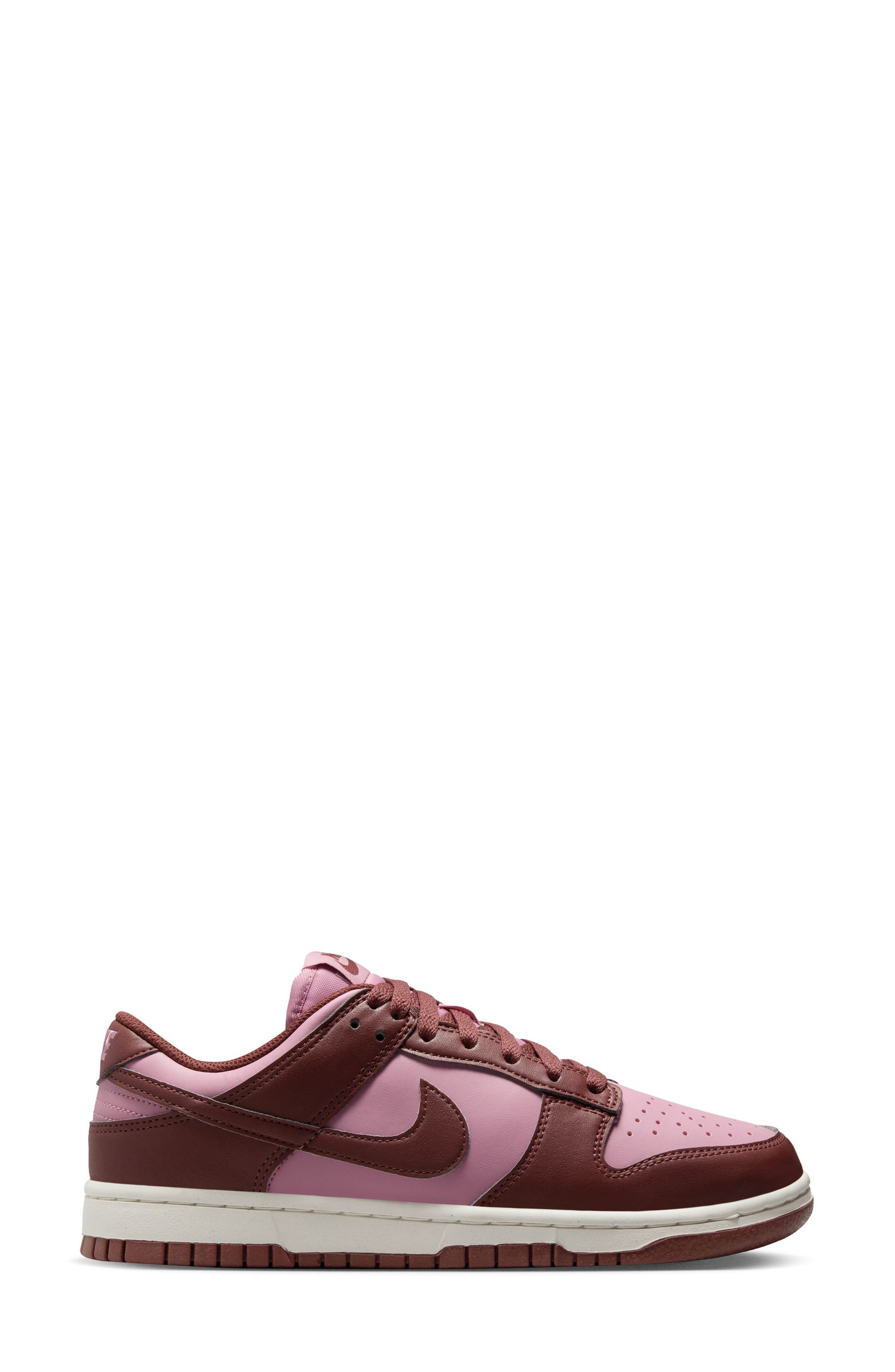 Nike Dunk Low Next Nature Sneaker in White/Pink/Dark Pony at Nordstrom - 2