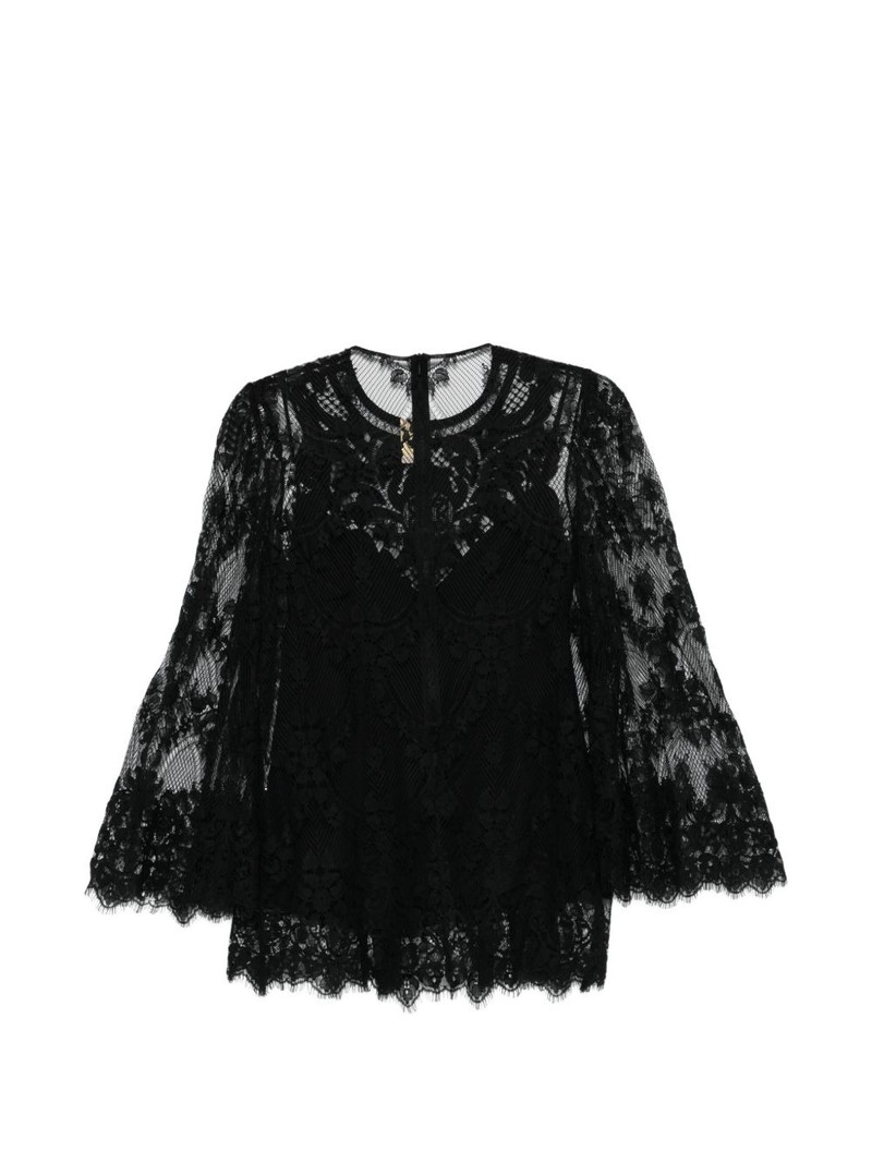 ELIE SAAB floral-lace blouse outlook