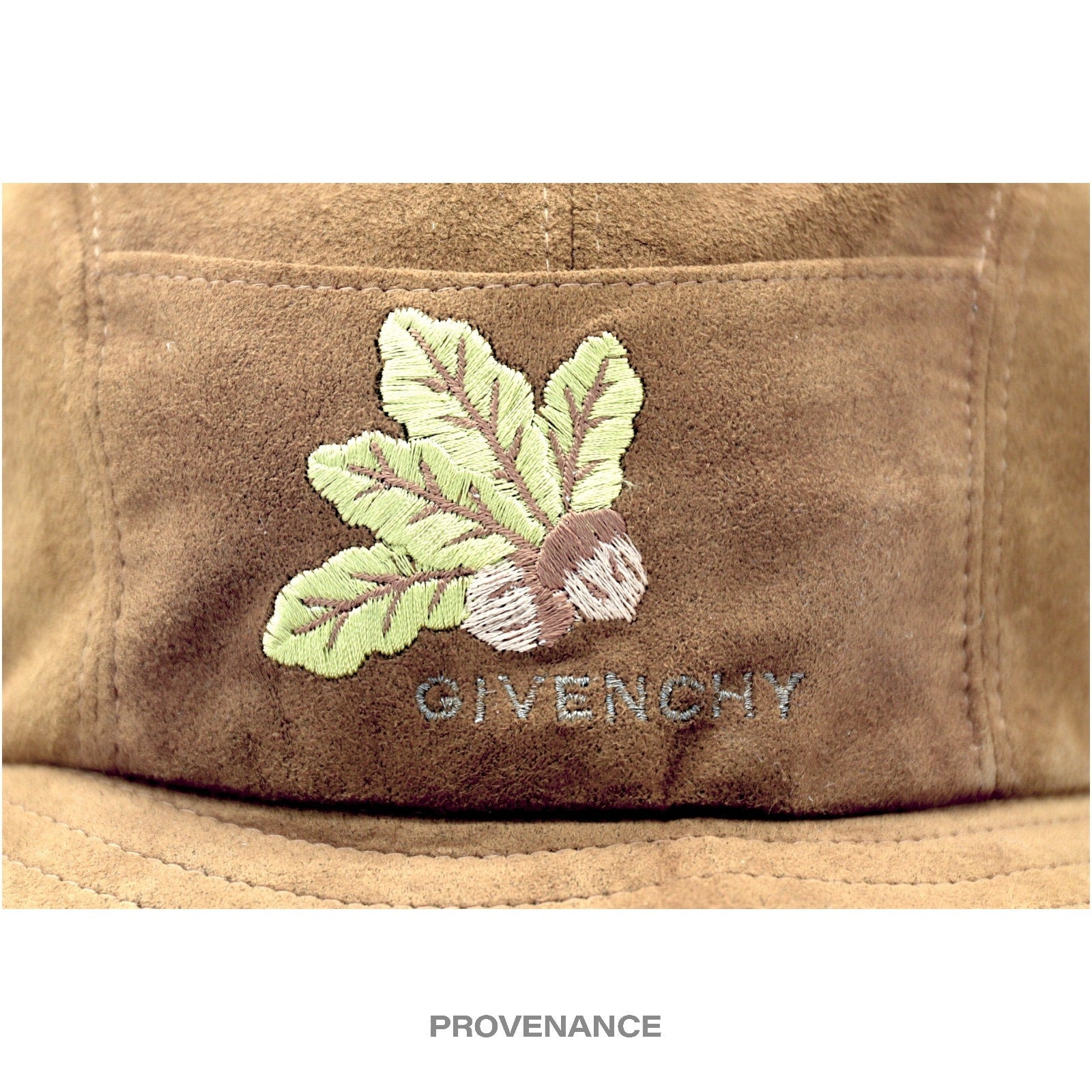 Givenchy Asymmetric Bucket Hat - Brown Acorn Microsuede - 8