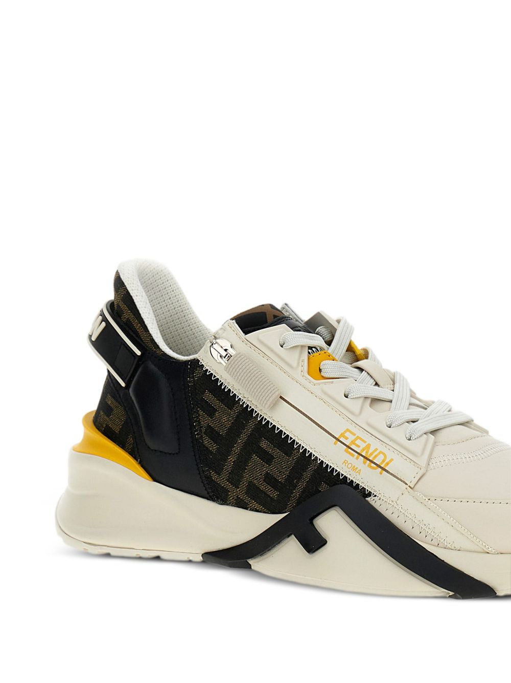 leather panelled trainers - 4