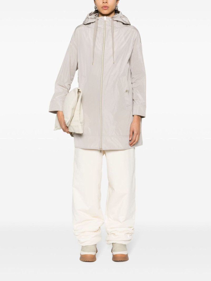 Herno lightweight hooded parka coat outlook