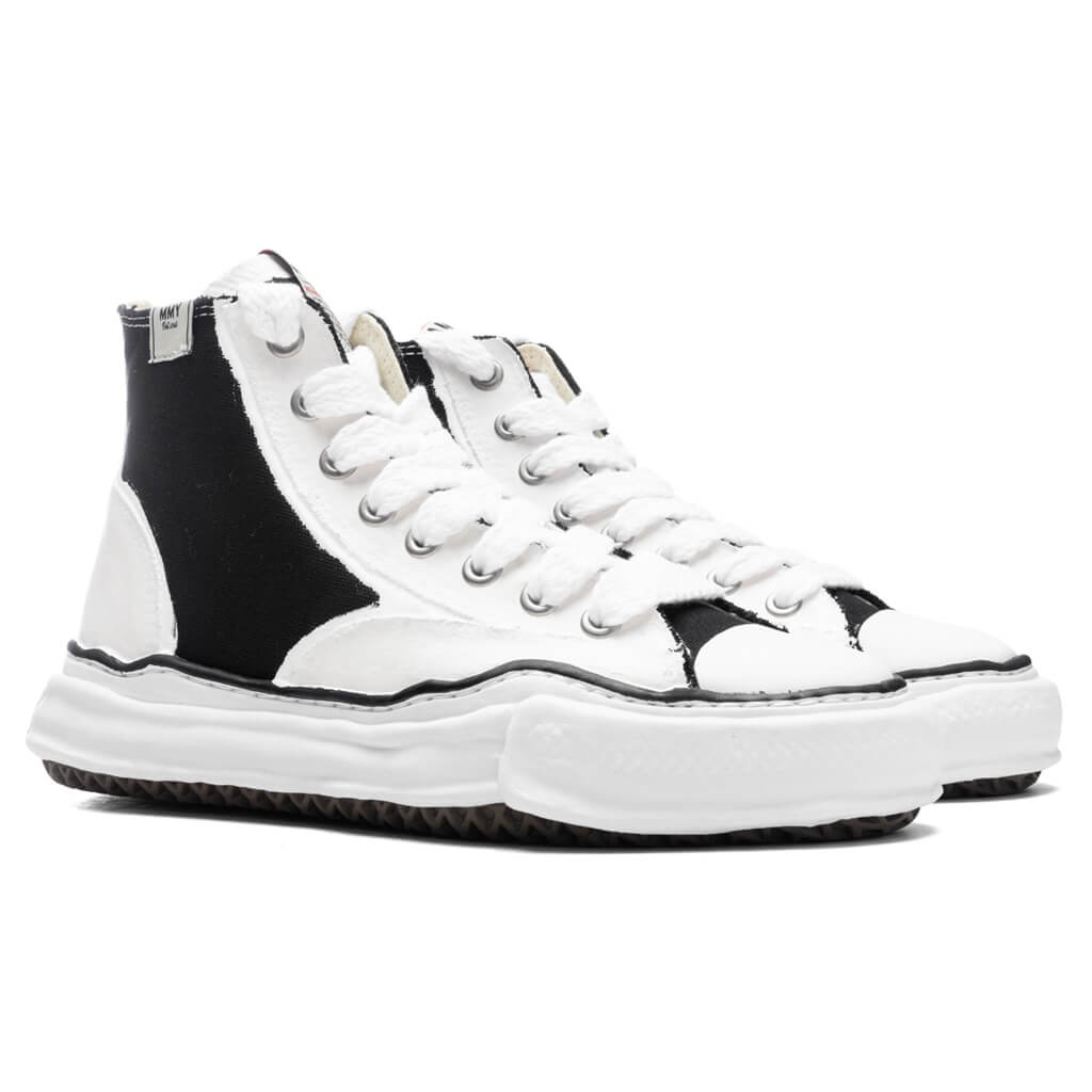 PETERSON HIGH OG SOLE RUBBER PAINTED CANVAS SNEAKER - BLACK/WHITE - 2