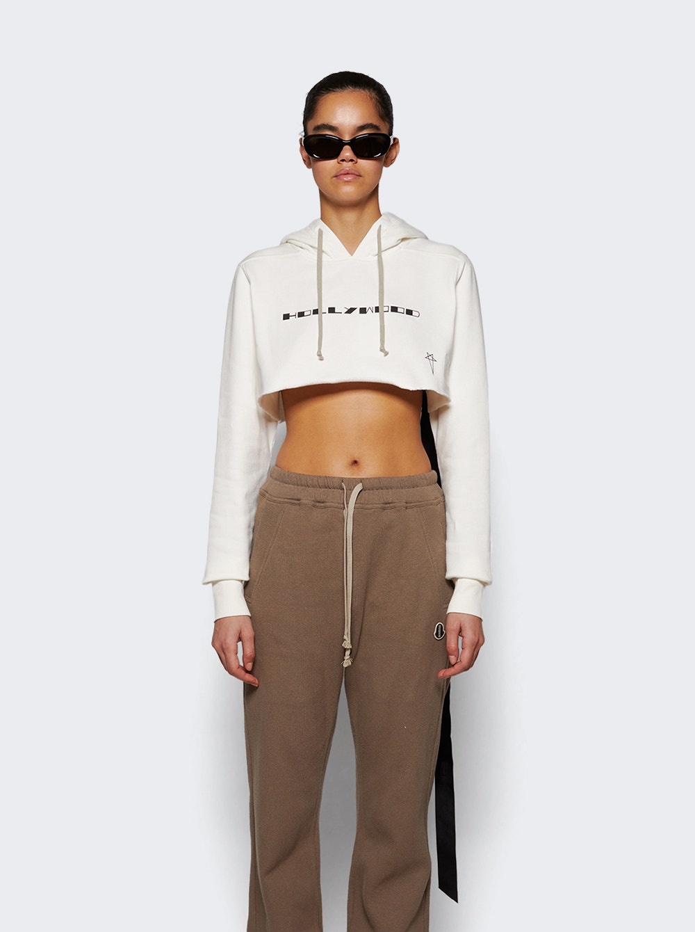 Cropped Hoodie Milk And Black - 2