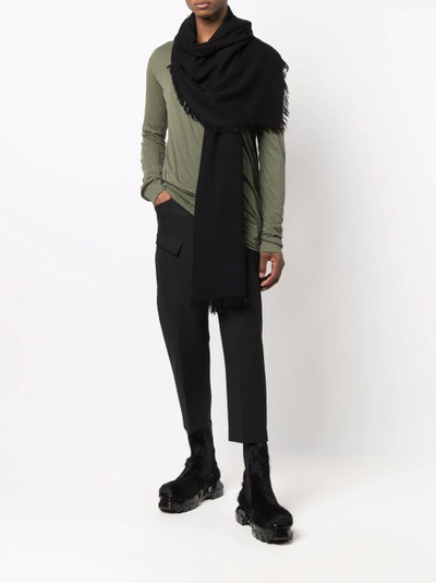 Rick Owens fringed-edge scarf outlook