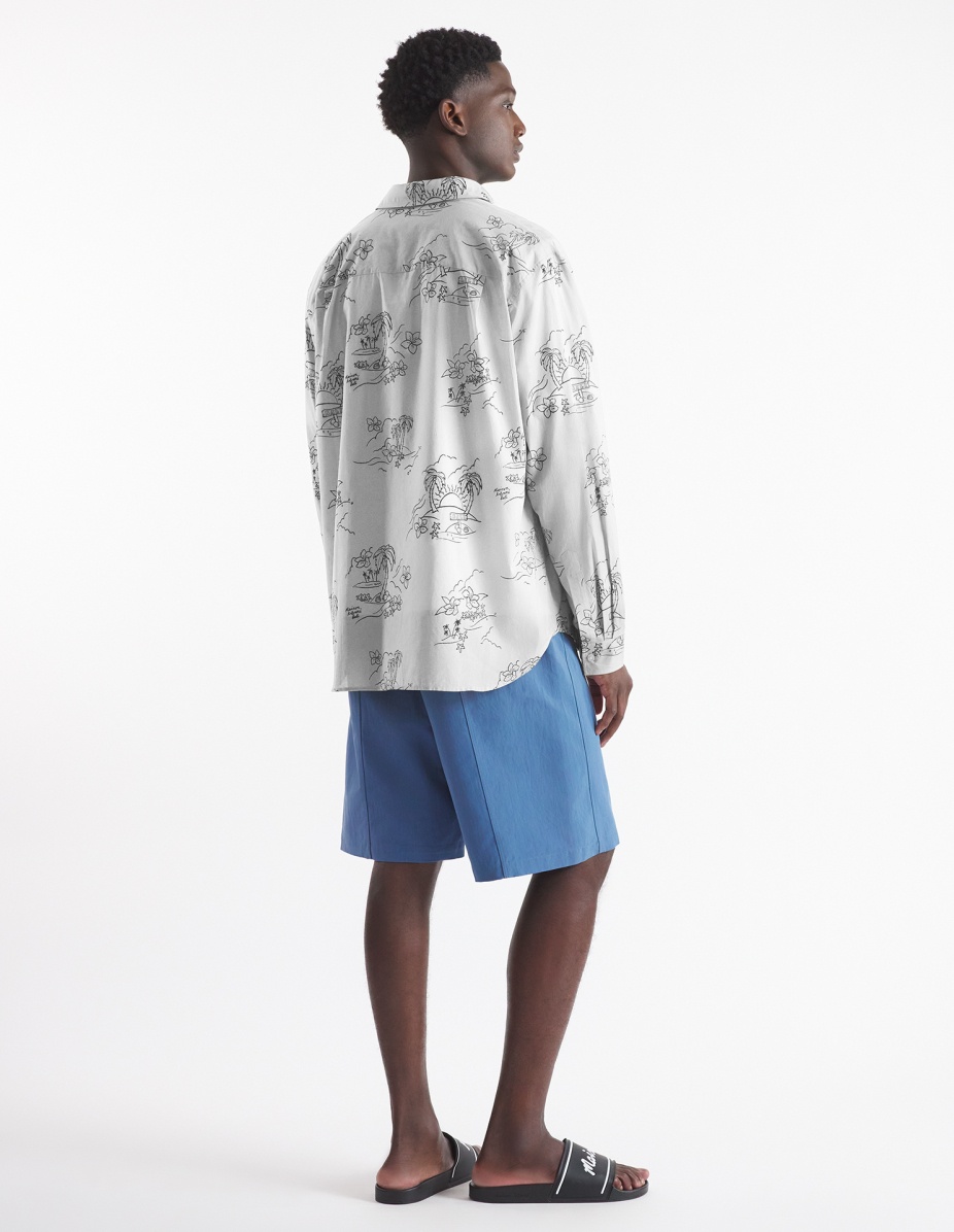 “TROPICAL PALM” RELAXED SHIRT - 5