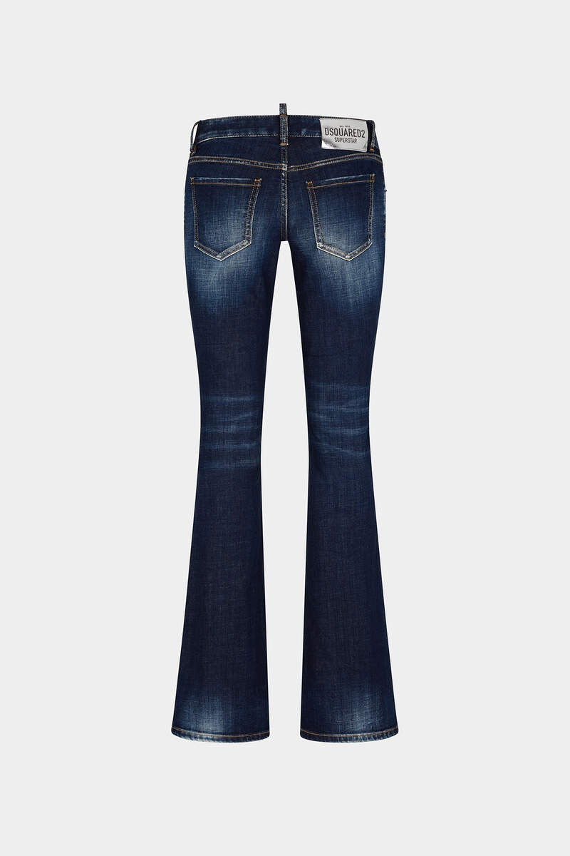 DSQUARED2 DIAMOND SUPER STAR WASH MEDIUM WAIST FLARE JEANS outlook