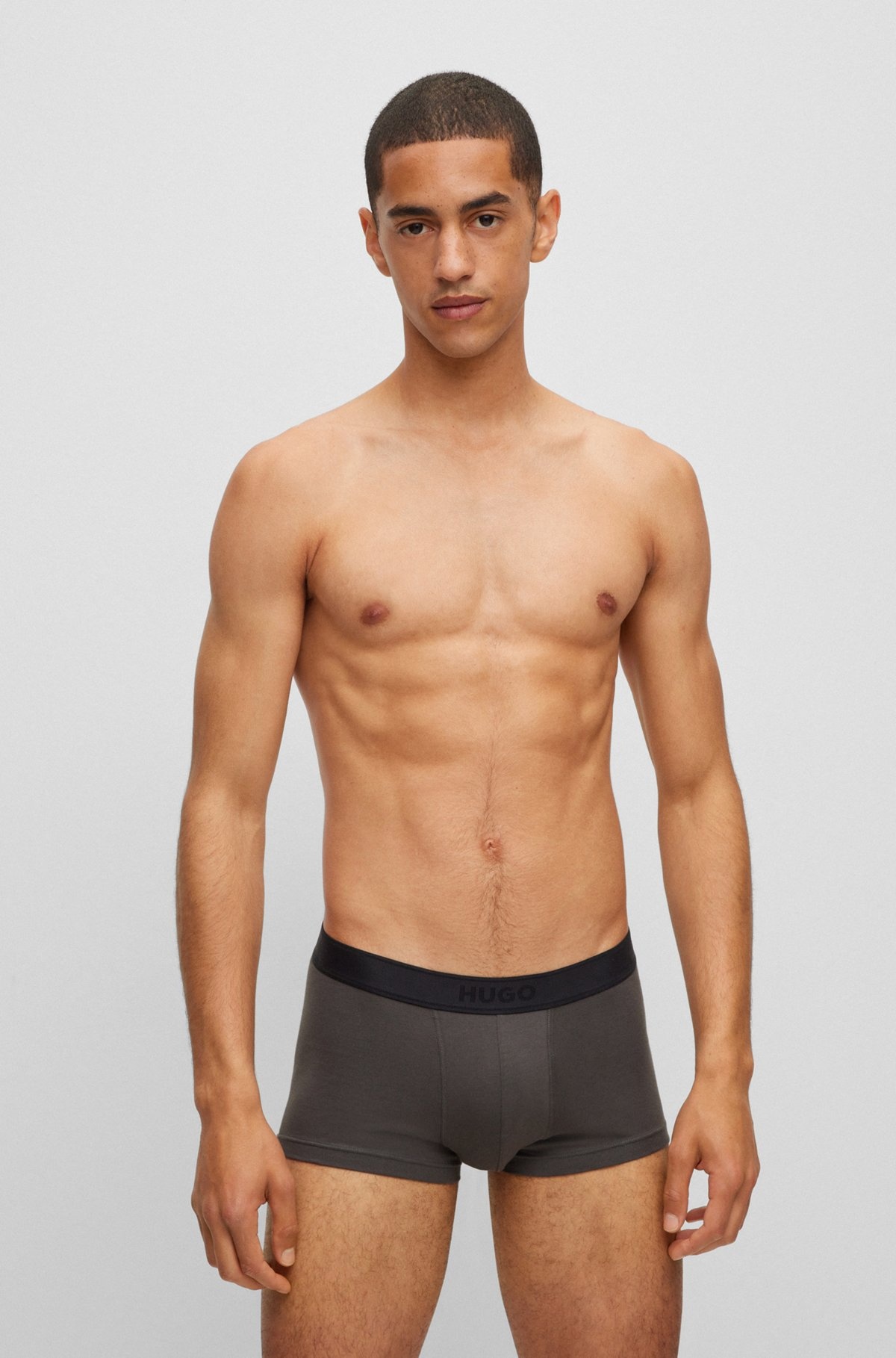 STRETCH-COTTON TRUNKS WITH PLAYING-CARD LOGO - 2