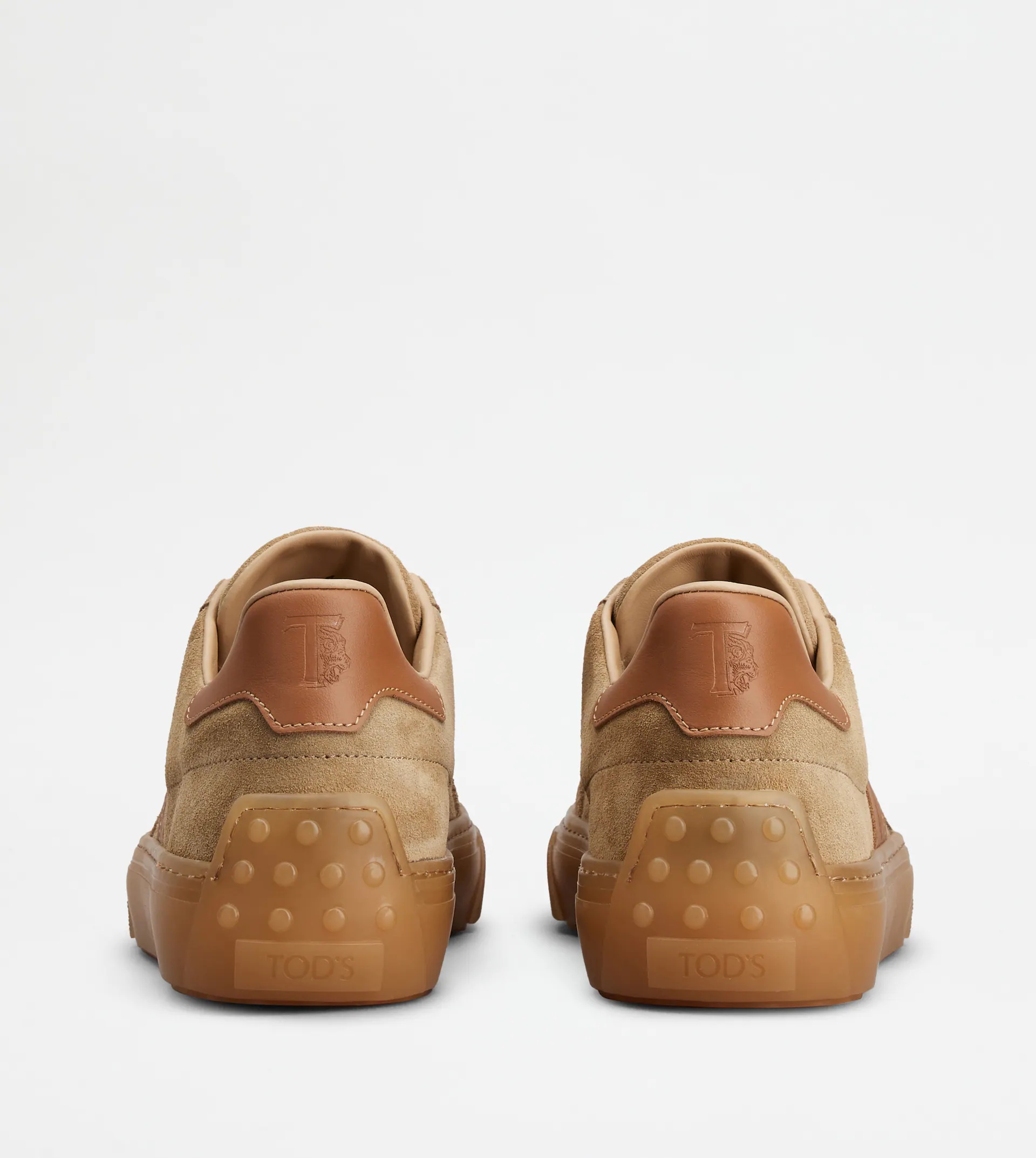 TOD'S SNEAKERS IN SUEDE - BEIGE, BROWN - 2