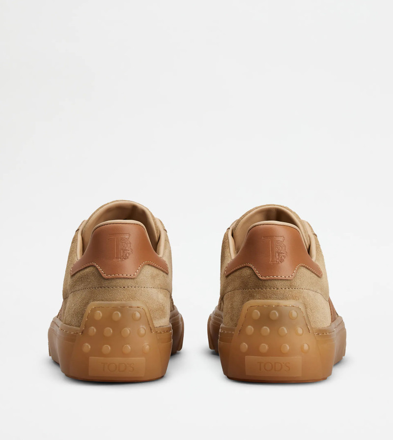 Tod's TOD'S SNEAKERS IN SUEDE - BEIGE, BROWN outlook