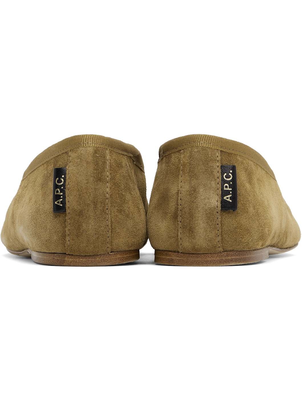 Brown Swan Ballerina Flats - 2