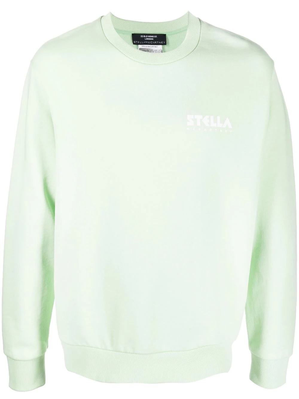 logo-print cotton sweatshirt - 1