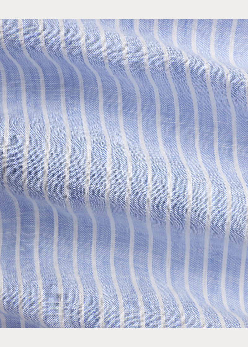 Classic Fit Striped Linen Shirt 6