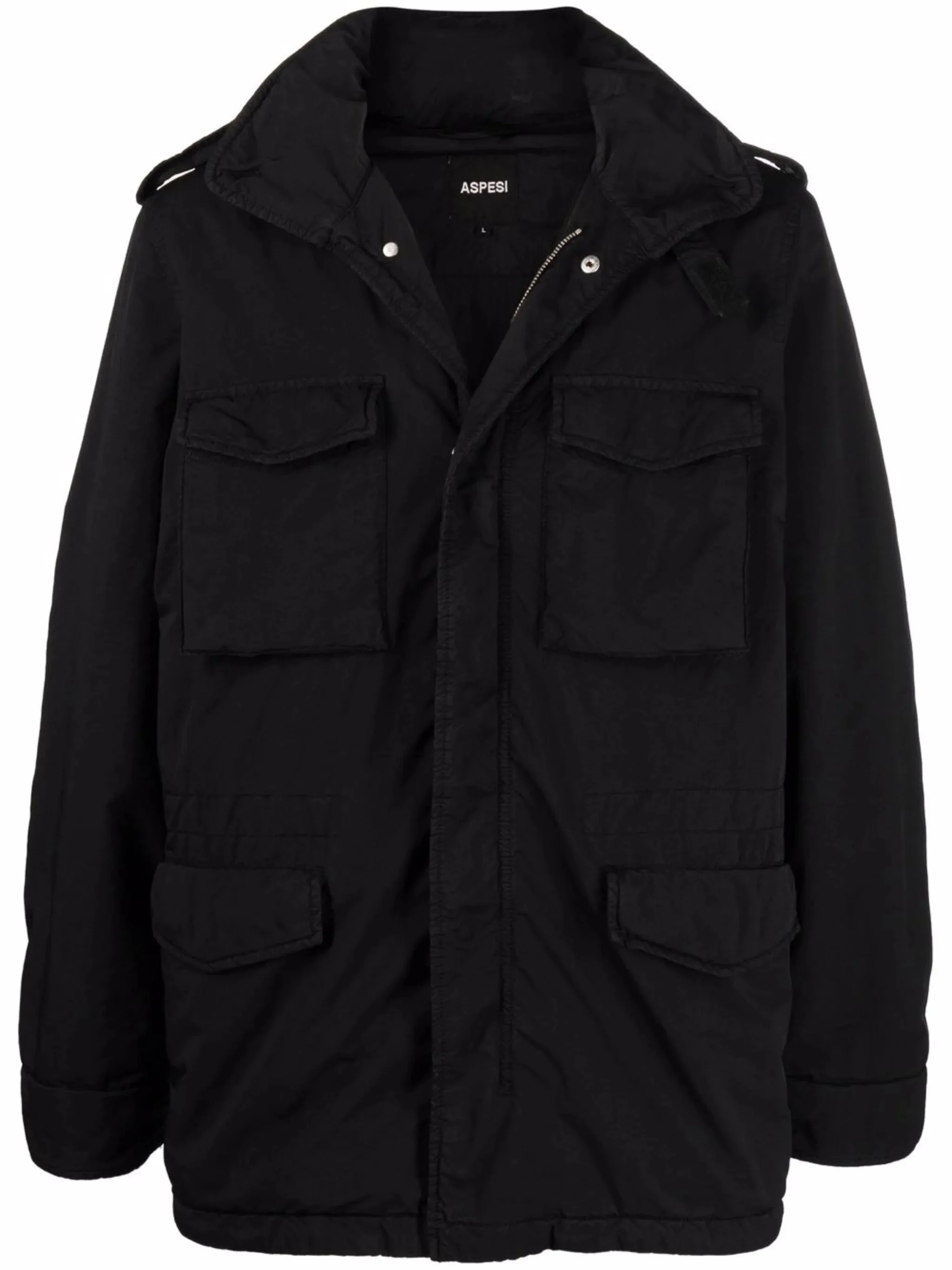 Aspesi Cargo-pocket Hooded Coat - 1