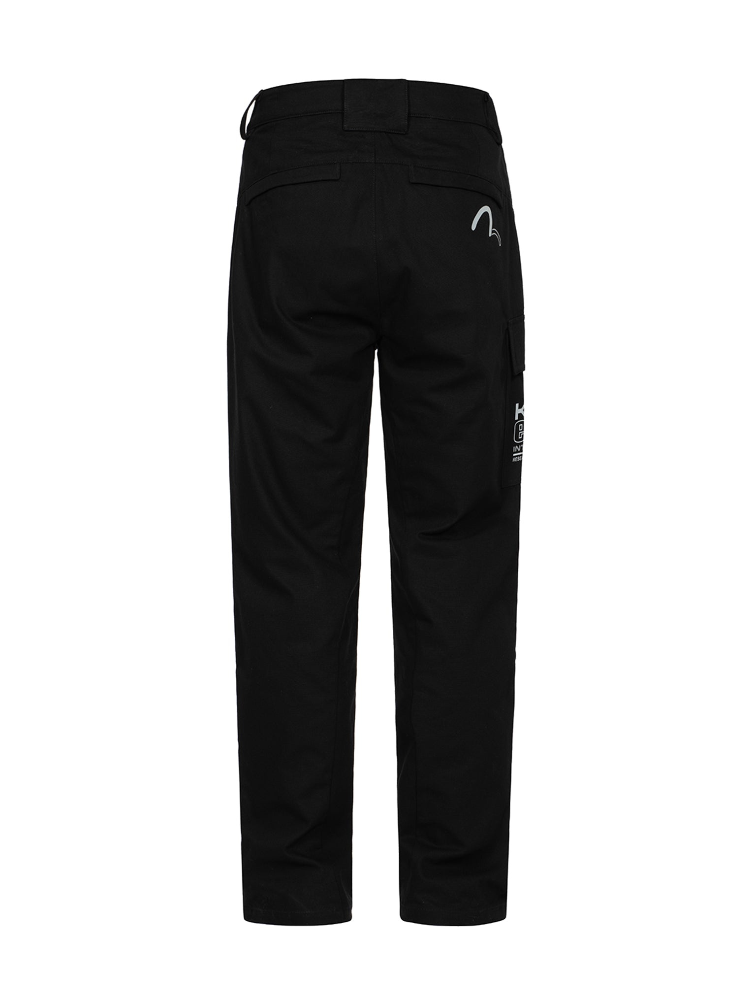 Reflective Seagull Print Straight Leg Straight Fit Pants - 12