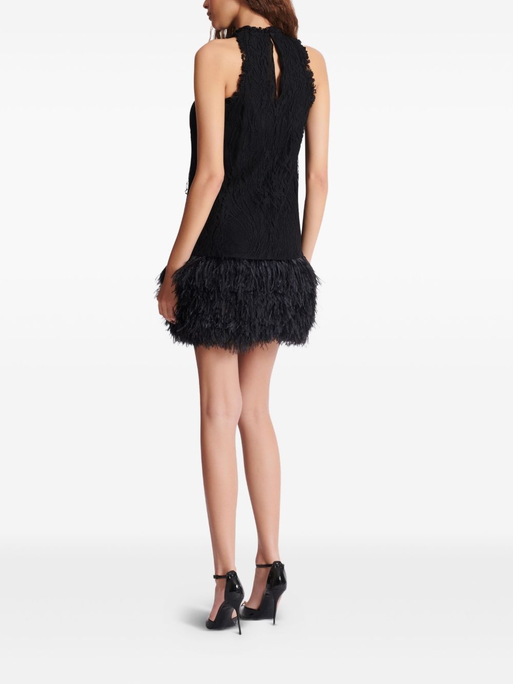 lace-embellished dress - 4