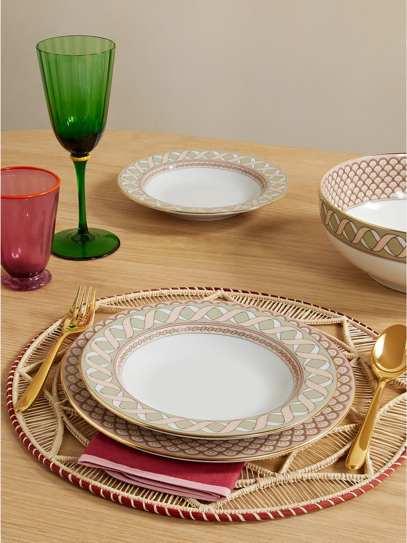 La DoubleJ Gold-plated Porcelain Soup Bowls outlook