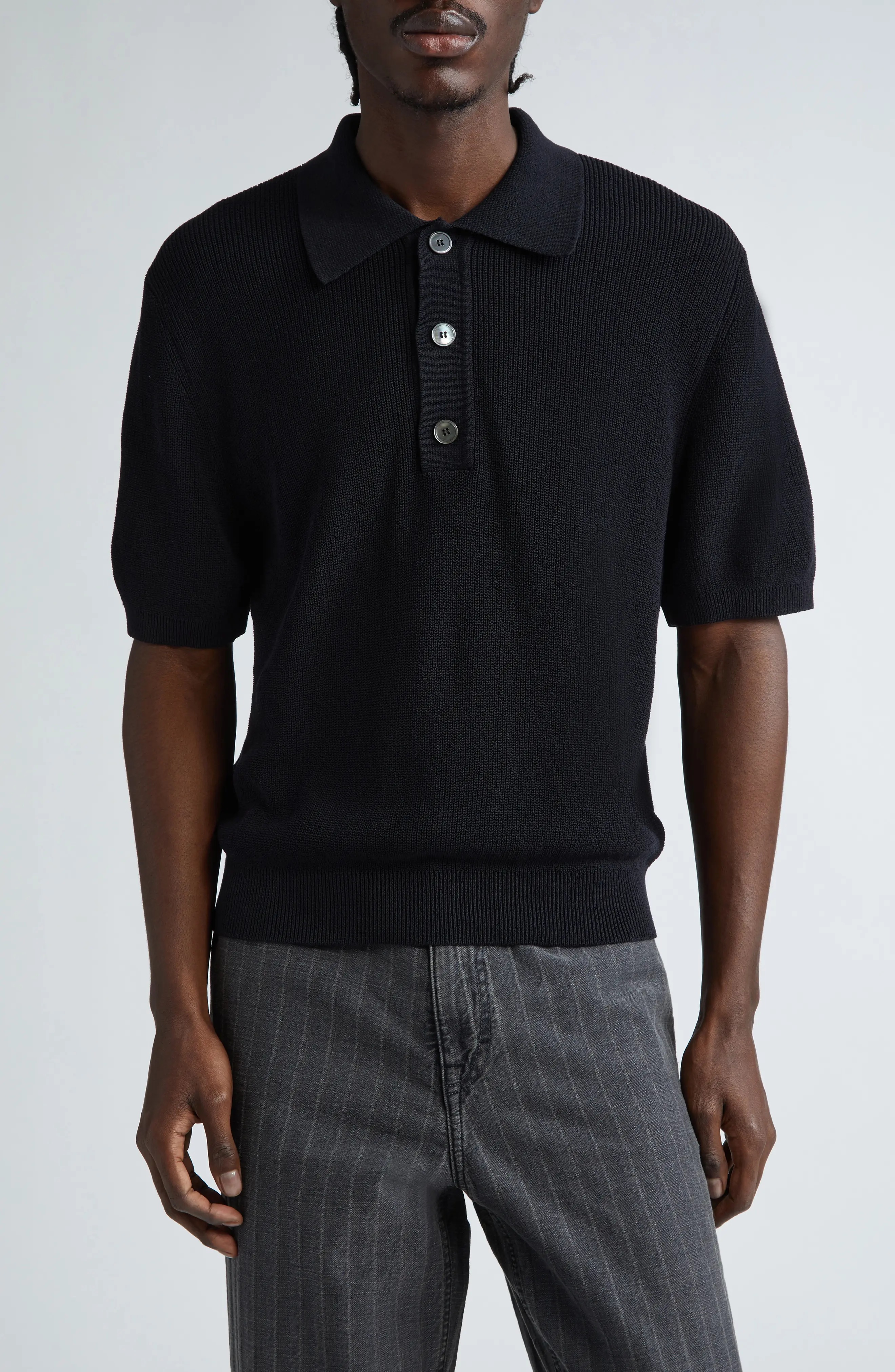 Our Legacy Traditional Cotton Polo Sweater | nordstrom