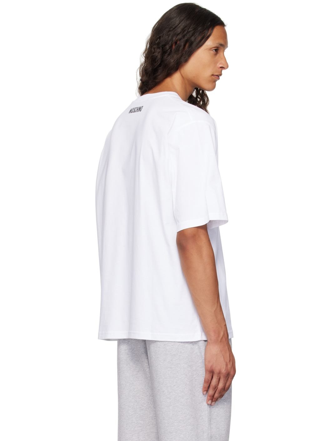 White Printed T-Shirt - 3