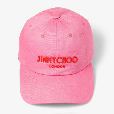 JIMMY CHOO Pacifico
Paprika/Candy Pink Embroidered Cotton Baseball Cap outlook