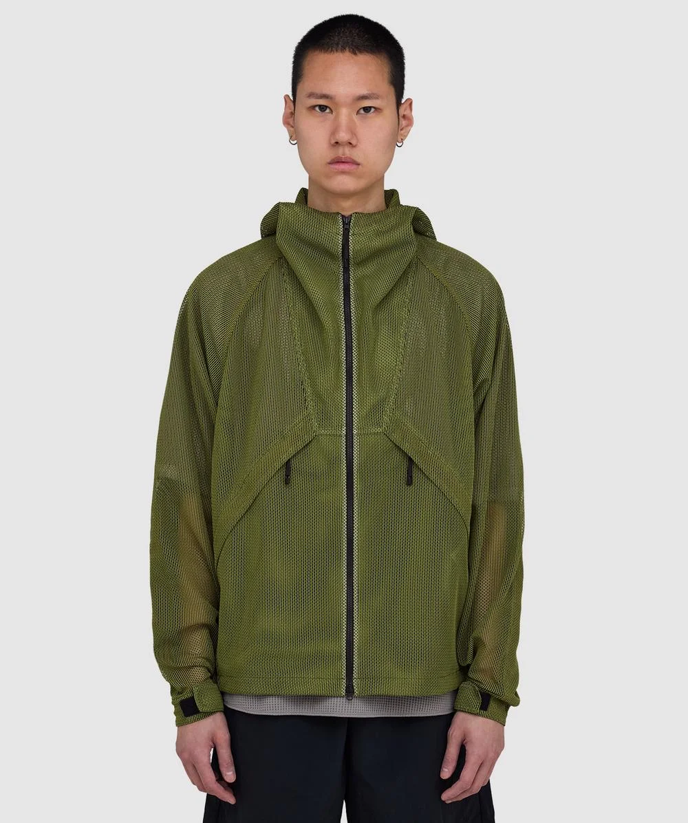 Tonalith mesh hooded jacket - 1