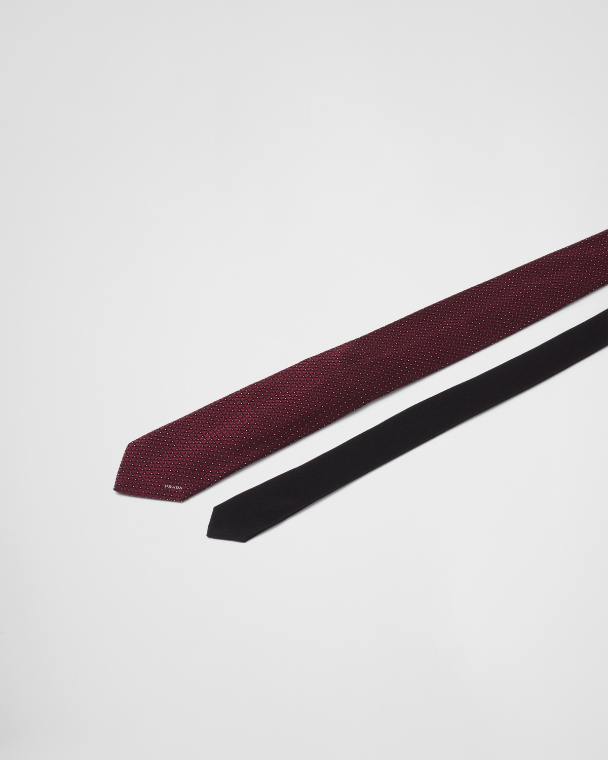 Micro-print silk tie - 3