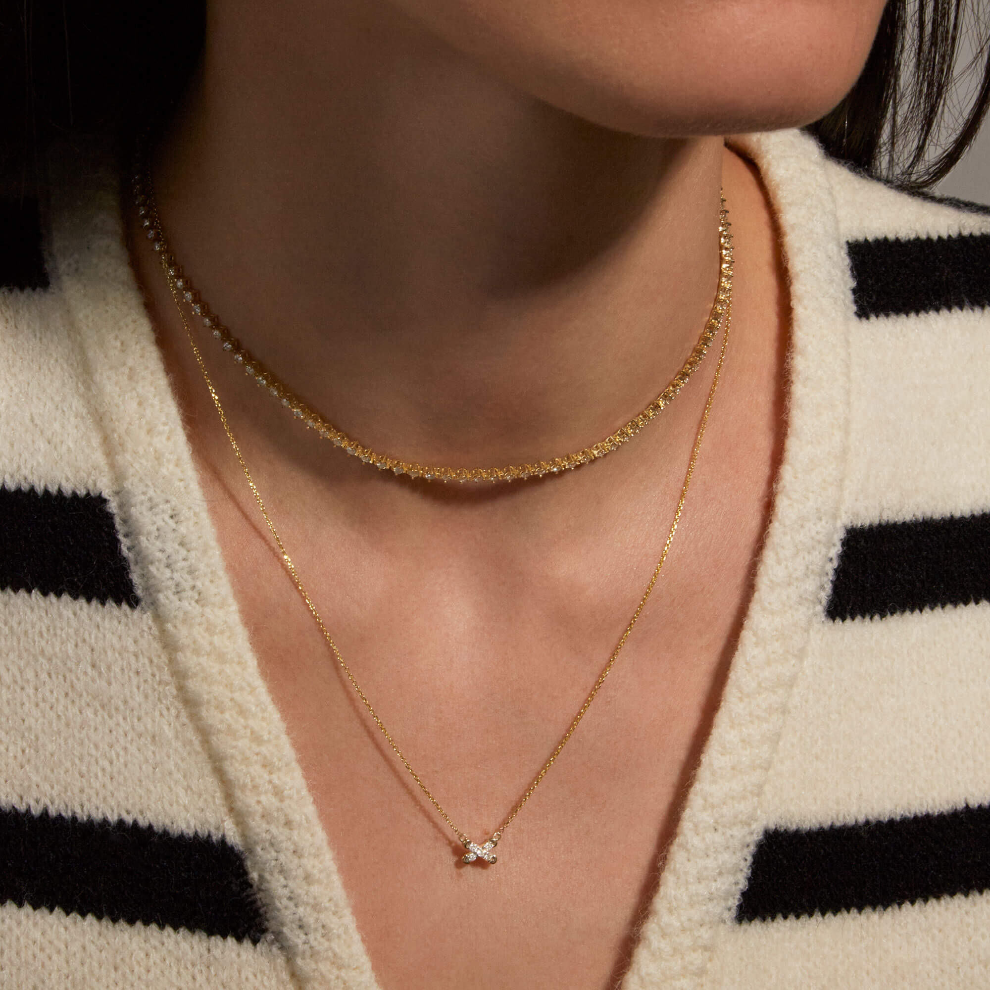 Diamond Cross Stitch Necklace - 6