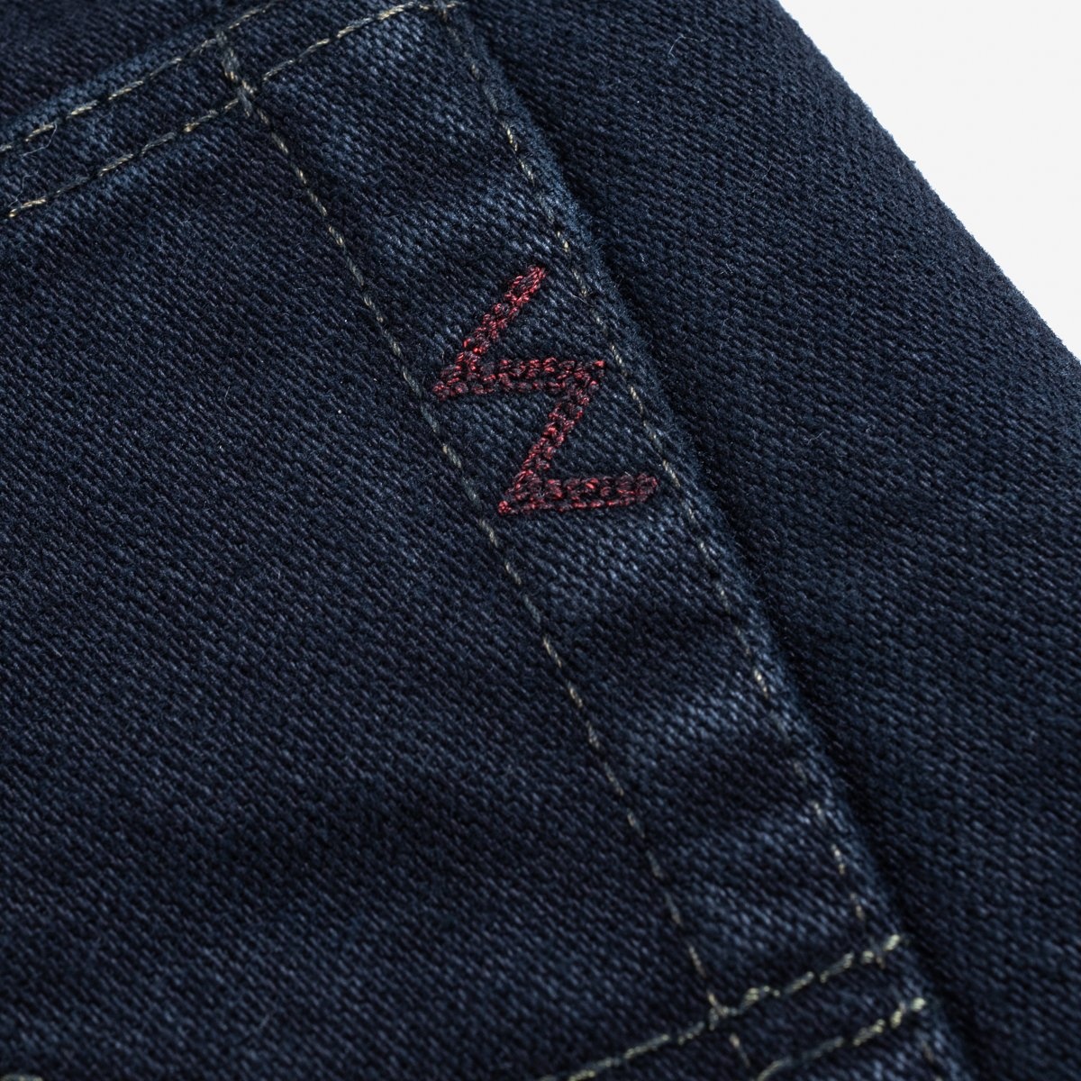 14oz Selvedge Denim Slim Tapered Cut Jeans - Indigo/Black