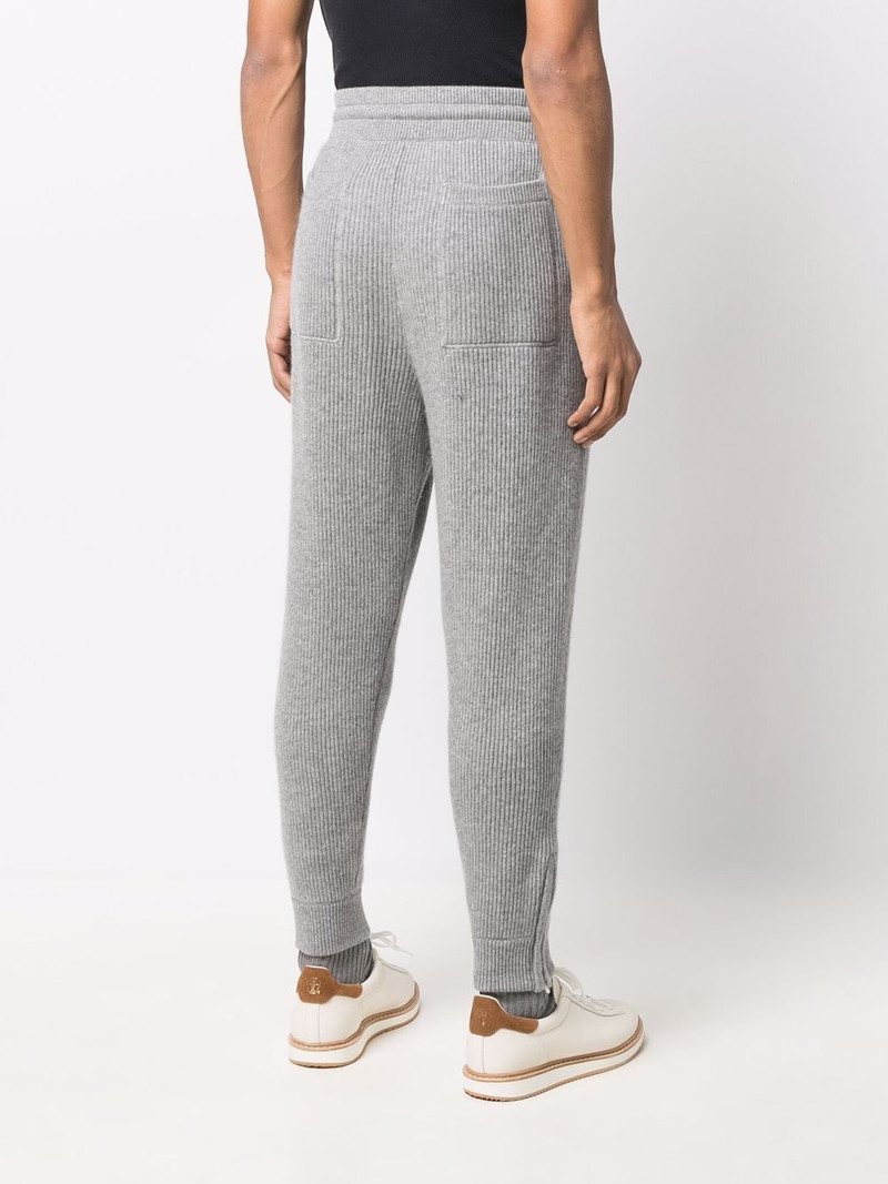 ribbed-knit cashmere sweatpants 4