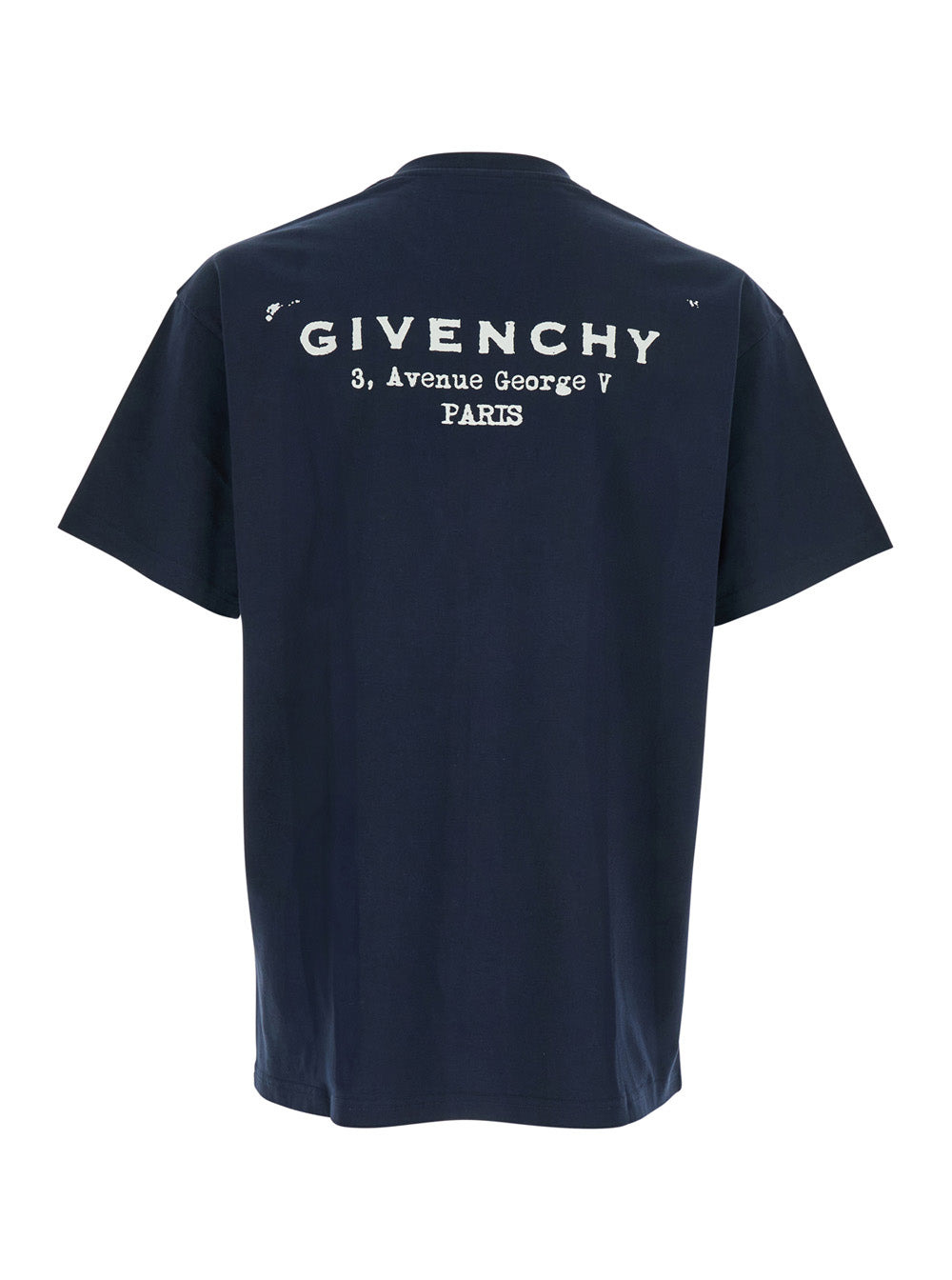 Givenchy Men Blue T-Shirt With Logo On The Front In Cotton Man - 2